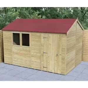 Image of Forest Garden Timberdale 12 x 8ft Reverse Apex Shed with Assembly
