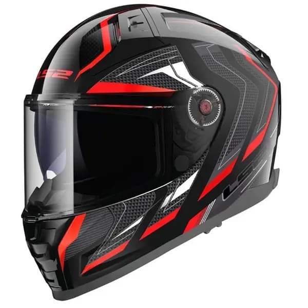Image of LS2 FF811 Vector II Alizer Black Red Full Face Helmet Size 3XL