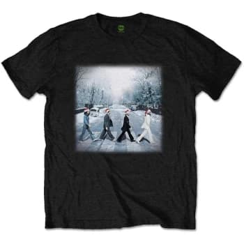 Image of The Beatles - Abbey Christmas Unisex Small T-Shirt - Black