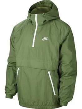 Image of Nike Hooded Woven Jacket - Khaki
