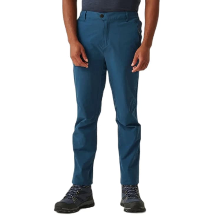 Image of Regatta Regatta Men 'Highton' Hiking Trousers in Dark Navy Size: 34L Dark Navy 34L Male 5063019995687