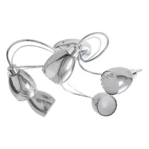 Image of Spa Veria 5 Light Ceiling Light Smoke Glass and Chrome