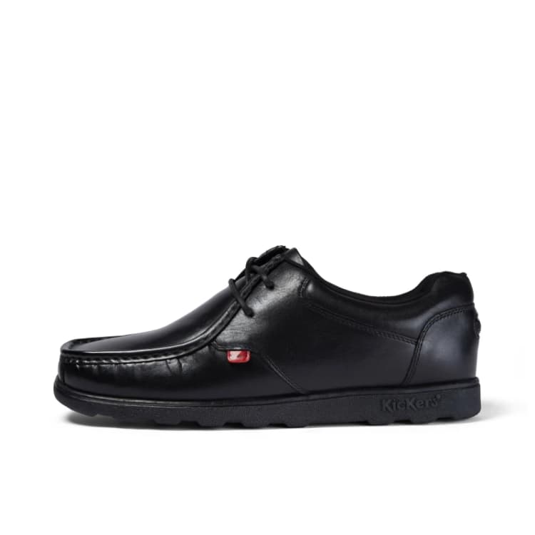 Image of (Black, 11 (Adults')) New Mens/Gents Black Kickers Fragma Lace Up Casual Shoes. UK Size