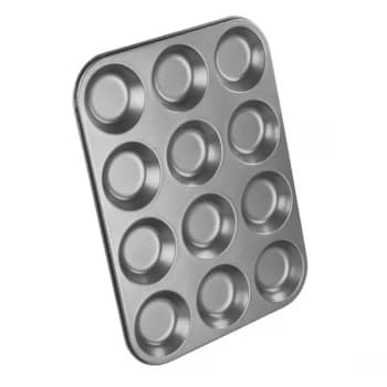 Image of Chef Aid Non Stick Shallow Bun Tin 12 Cup