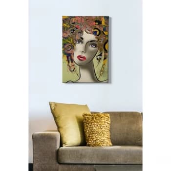 Image of Kanvas Tablo (50 x 70) - 48 Multicolor Decorative Canvas Painting