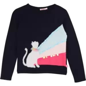 Image of Billieblush Girls Blue knitted pullover - Blue