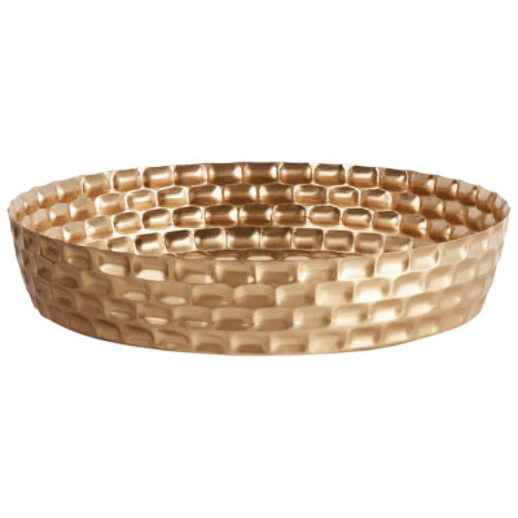 Image of Beliani Decorative Tray Suez Metal Gold