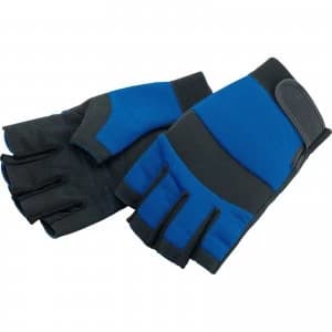 Image of Draper Fingerless Gloves Black / Blue L