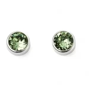 Image of Beginnings Sterling Silver Aug Birth Stone Earrings E5564