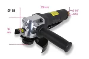 Image of Beta Tools 1936/4A Compact Air Angle Grinder Disc: 115mm 11000rpm 660W 019360024