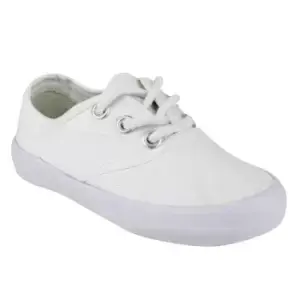 Image of Mirak GB Unisex Childrens Plimsolls / Boys/Girls Gym Shoes (1 UK) (WHITE)