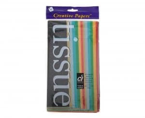 Image of Creativity Tissue Paper Pack of 14 Sheets Assorted Lustre Assort