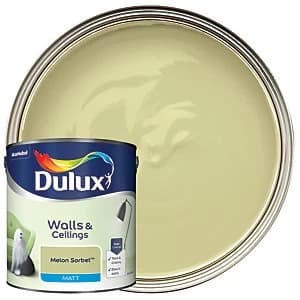 Image of Dulux Walls & Ceilings Melon Sorbet Matt Emulsion Paint 2.5L