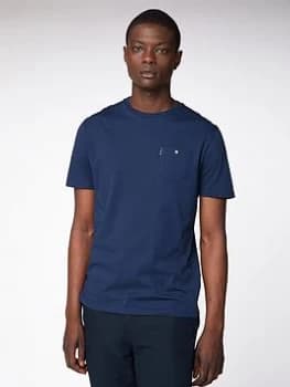 Image of Ben Sherman Spade Pocket T-Shirt - Dark Navy, Size XL, Men