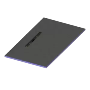 Image of Blue Rectangular Wet Room Shower Tray with Offset Waste Position 1600 x 900mm - Live Your Colour