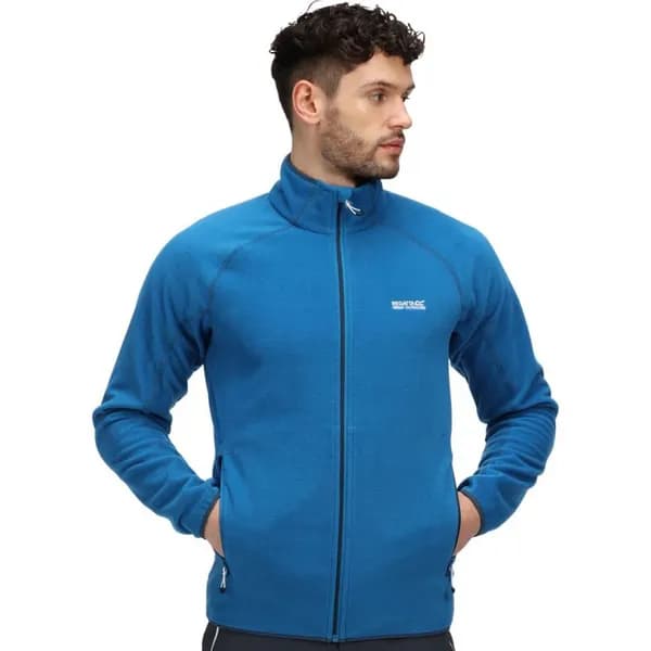 Image of Regatta Mens Hadfield Full Zip Micro Fleece Jacket XL - Chest 43-44' (109-112cm) New Royal RMA502-Z8B-XL
