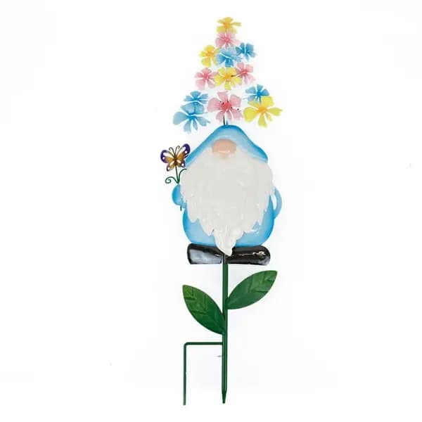 Image of Streetwize Solar Powered Gnome Stake Light - Blue - Blue H58cm