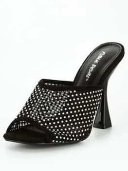 Image of Public Desire Marni Heeled Sandal - Black, Size 7, Women