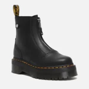 Image of Dr. Martens Jetta Zip Front Leather Boots - UK 3
