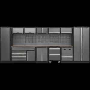Image of Sealey Superline Pro MSS Wood Worktop Storage Combo 4915mm 460mm 2000mm