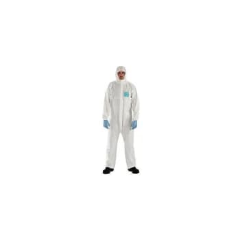 Image of Coverall with Hood White Small - Microgard