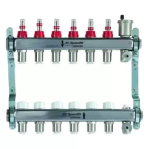 Image of John Guest Speedfit 3 Port UFH Manifold 15mm Connections JGUFHMAN3/2
