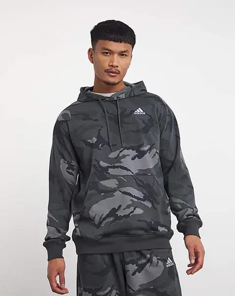 Image of adidas Logo Camo Hoodie