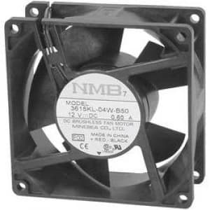 Image of Axial fan 12 Vdc 93 m3h L x W x H 92 x 92 x 25mm NMB Minebea