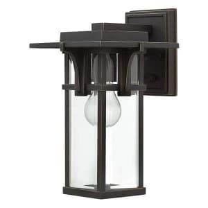 Image of 1 Light Outdoor Small Wall Lantern Light Oil Rubbed Bronze IP44, E27