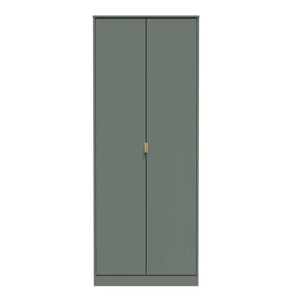Image of Welcome Furniture Ready Assembled Nashville Tall Plain Wardrobe In Reed Green NVF080RGRG