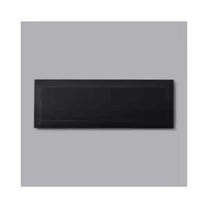 Image of Black Bevelled Wall Tile 10 x 30cm - Metro
