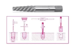 Image of Beta Tools 1430 Broken Screw Stud Tapered Extractor M11-M14 014300014
