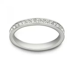 Image of Ladies Swarovski Stainless Steel Size O Rare Ring 55