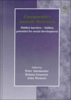 Image of Comparative Anomie Research by Peter Atteslander Hardback