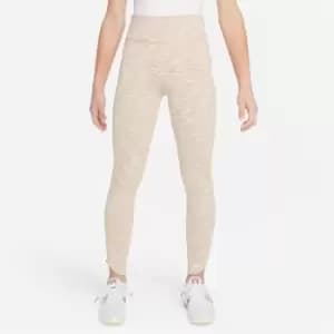 Image of Nike Nk Df One Tght Fm Nvlty - Beige