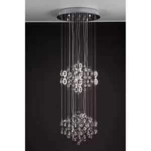 Image of Pavo Cluster Pendant Ceiling Light Chrome