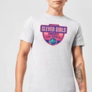 Image of Jurassic Park Clever Girls Inherit The Earth Mens T-Shirt - Grey - L