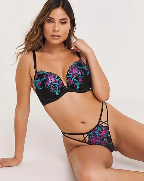 Image of Ann Summers Ann Summers Flourishing Plunge Bra Multi Female 40D LO17912