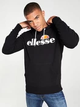 Image of Ellesse Gottero Overhead Hoodie - Black, Size 2XL, Men