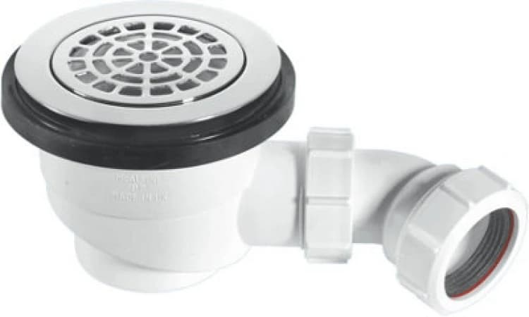 Image of McAlpine ST90CPB-P 90mm x 50mm Water Seal Shower Trap White
