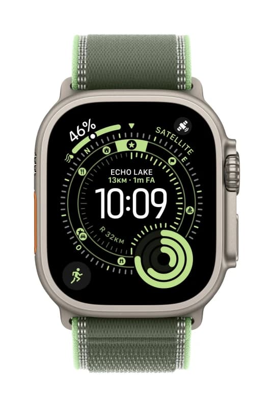 Image of Apple Apple MG9N4ZM/A Smart Wearable Accessories Band Green Titanium, Polyester, Spandex, Nylon MG9N4ZM/A