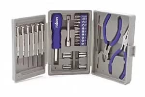 Image of Rolson Mini Tri-fold Tool Kit, Set of 26