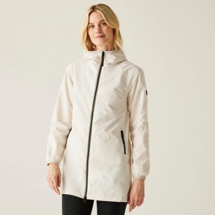 Image of Womens waterproof jacket Regatta Lioka Blanc Female 48