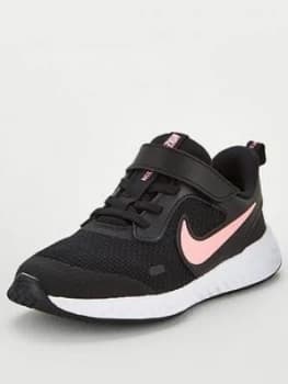 Image of Nike Revolution 5 Childrens Trainers - Black/Pink