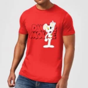 Image of Danger Mouse Pose Mens T-Shirt - Red - L