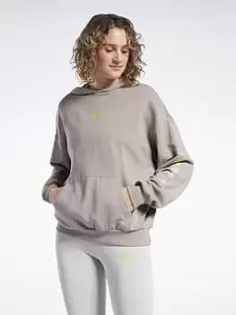 Image of Reebok Classics Supernatural Graphic Hoodie, Blue Size XS Women