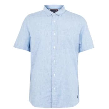 Image of SoulCal Linen Shirt Mens - Denim Blue