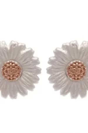 Image of Ladies Olivia Burton Sterling Silver Daisy Stud Earrings OBJ16DAE02