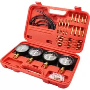Image of Motorcycle Fuel Vacuum Carburetor Synchronizer Carb Sync 4 Gauges Balancer Kit