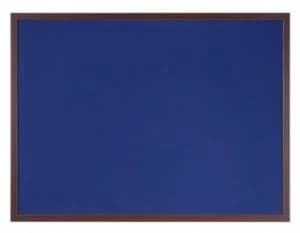 Image of Bi-Office Earth-It Blue felt 240x120cm Cherry Wood 32 mm